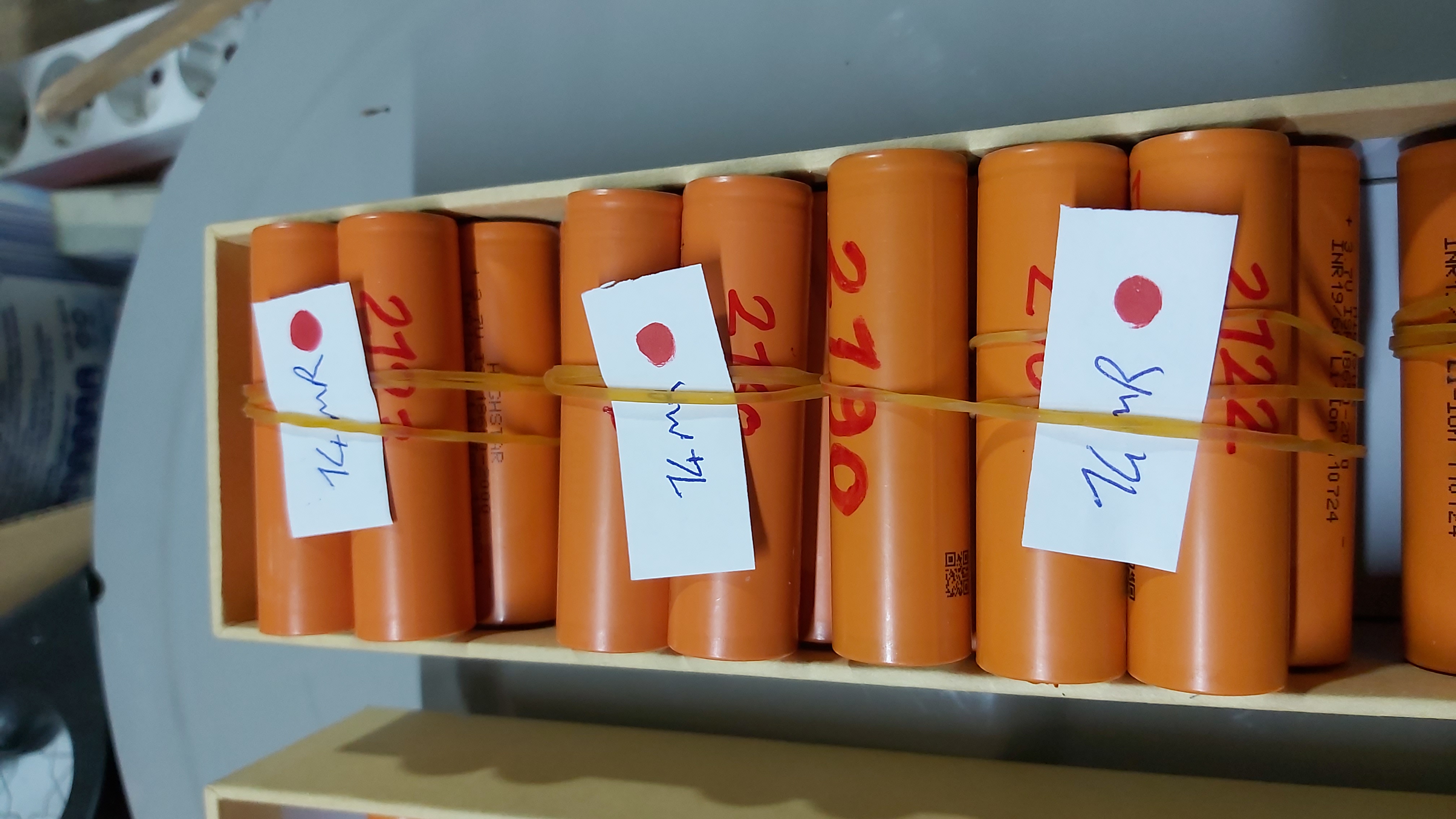 80 Adet 18650 Li-ion Şarjlı Pil